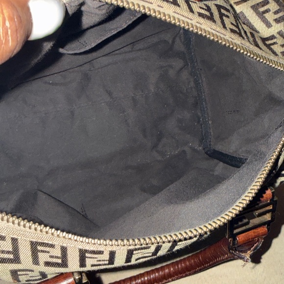 Fendi Beige and Dark Brown Monogram Tote - Picture 9 of 9